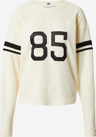 TOMMY HILFIGER Shirt 'Varsity 85' in beige / schwarz, Produktansicht