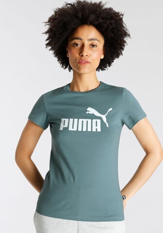 PUMA Performance Shirt 'Essential' in Green: front