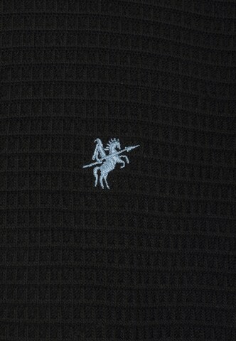 DENIM CULTURE Knit Cardigan 'Sean' in Black