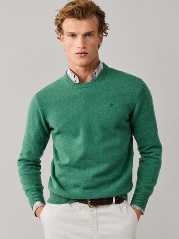 Hackett London Sweater in Green: front