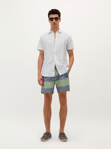 Scalpers Skull Stripes Swimsuit ' ' in Grau: Vorderseite
