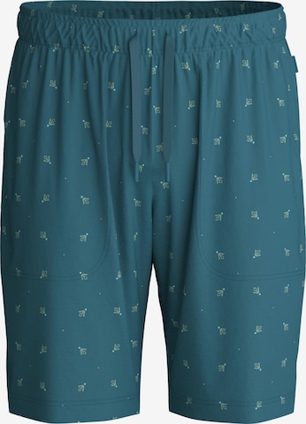 CALIDA Pyjamahose 'RMX Sleep Free' in Grün: Vorderseite