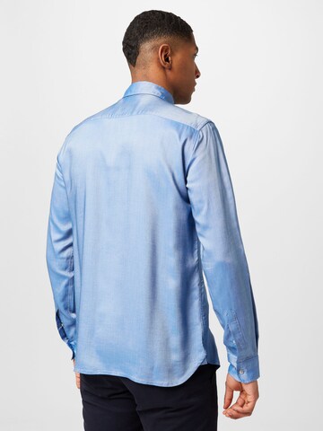 BOSS Black Regular fit Button Up Shirt 'Roger' in Blue