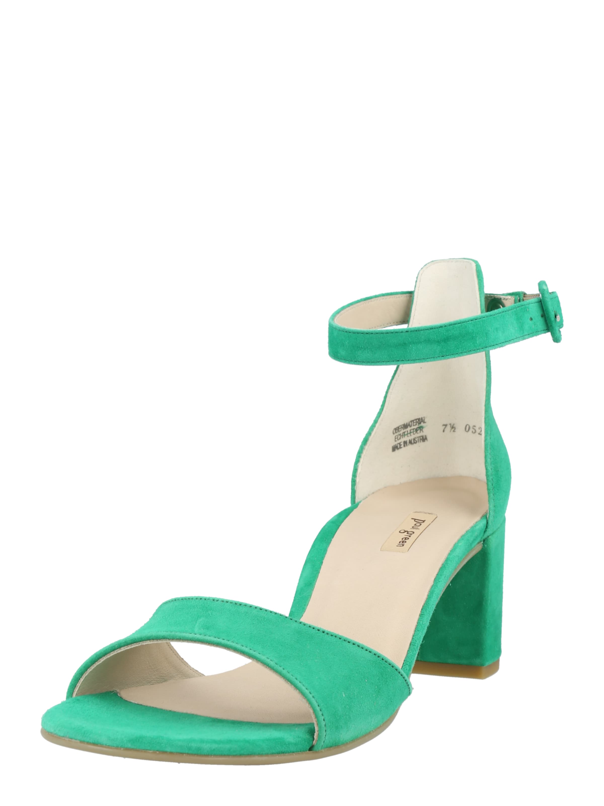 Paul Green Sandalen met riem in Groen: voorkant