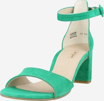 Paul Green Strap Sandals in Green: front
