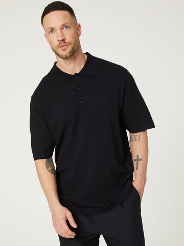 T-Shirt 'Caspar' DAN FOX APPAREL en noir : devant