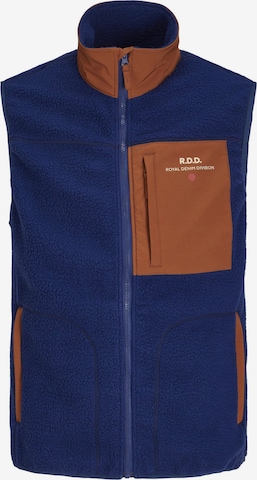 Gilet R.D.D. ROYAL DENIM DIVISION en bleu : devant