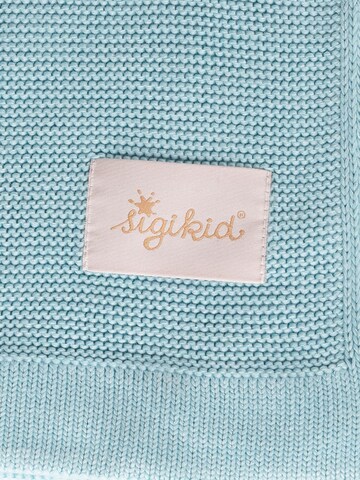 SIGIKID Babydecke 'Strickdecke Knitted Love Babydecke'‌‌‌‌ in Blau