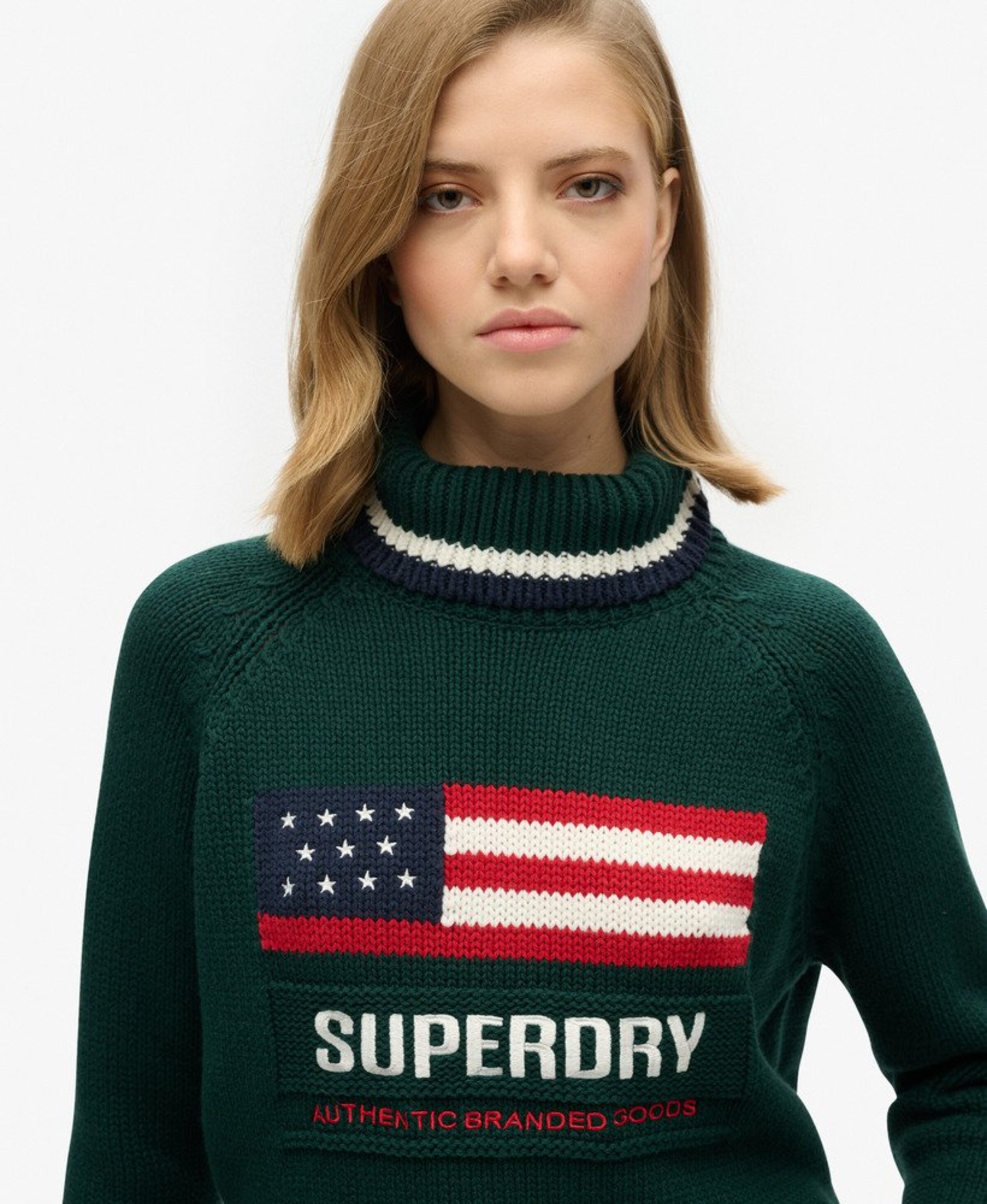 Pull-over 'Americana' Superdry en vert