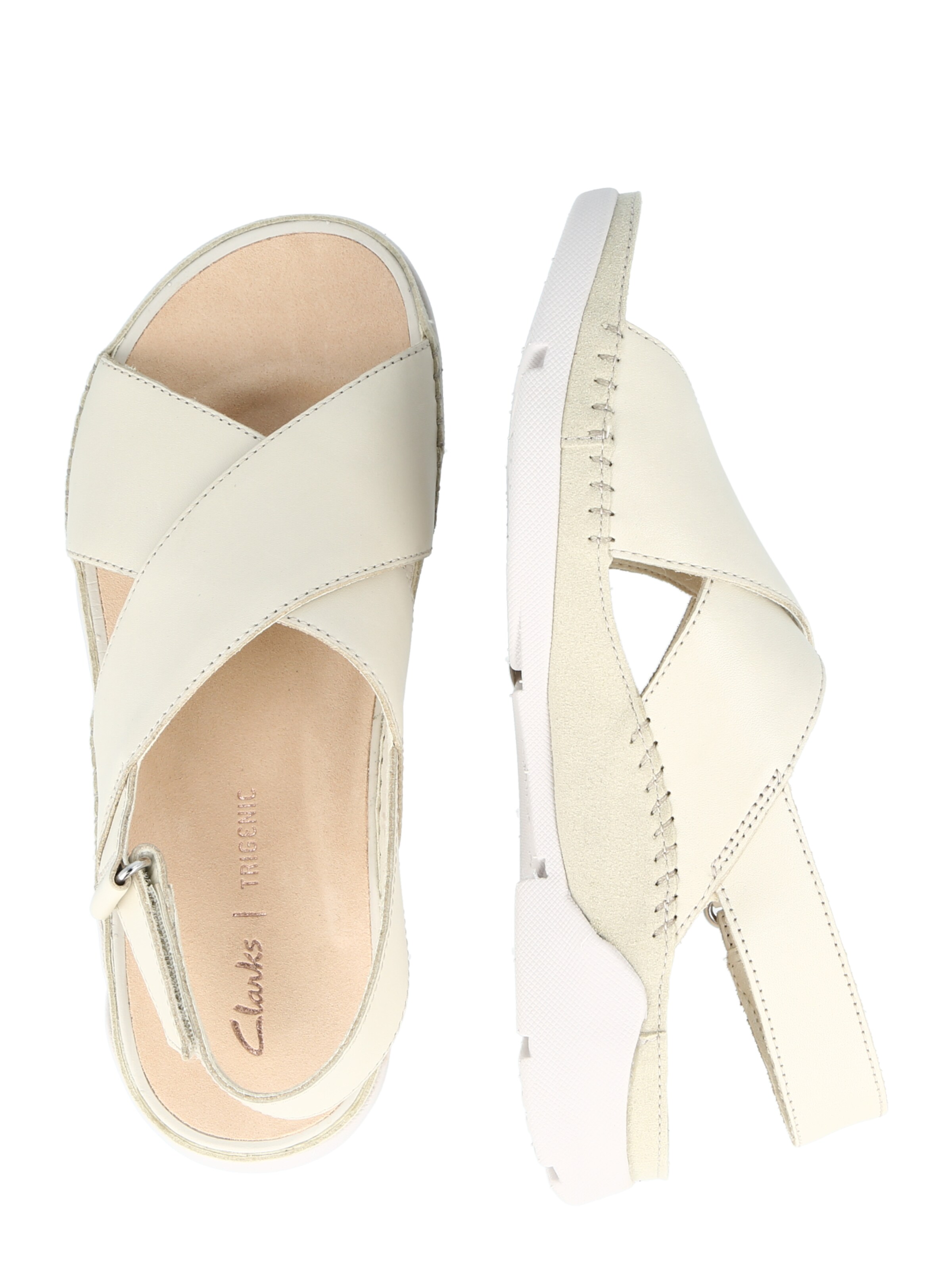 CLARKS Sandály 'Tri Alexia' – bílá