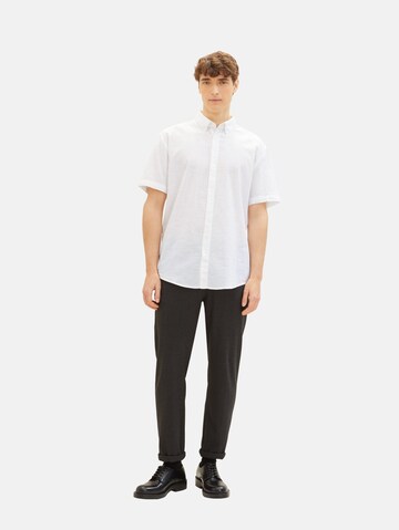 TOM TAILOR DENIM Regular fit Button Up Shirt in White