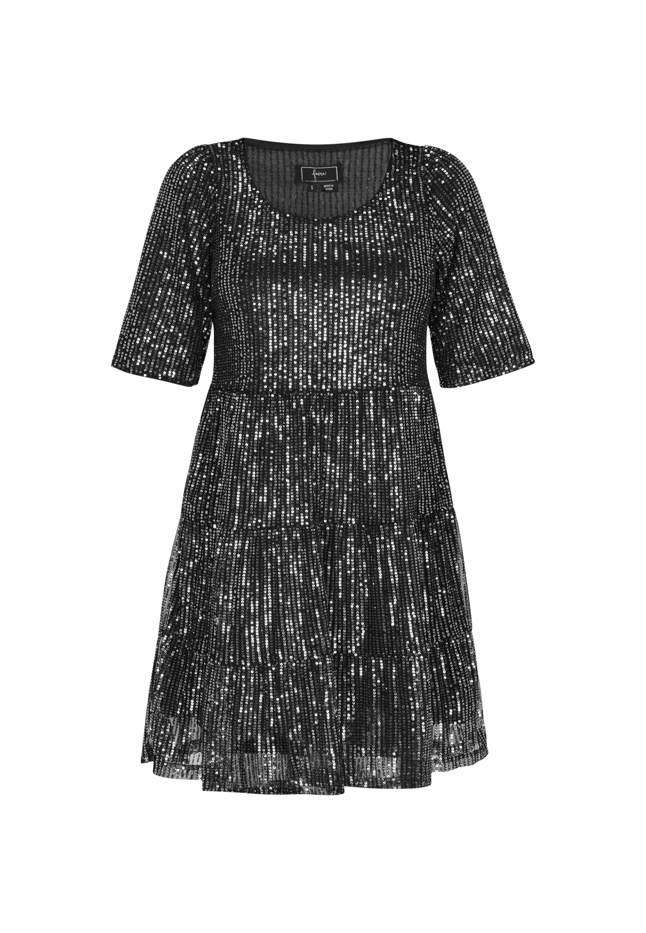 faina Cocktailmekko värissä musta: etupuoli