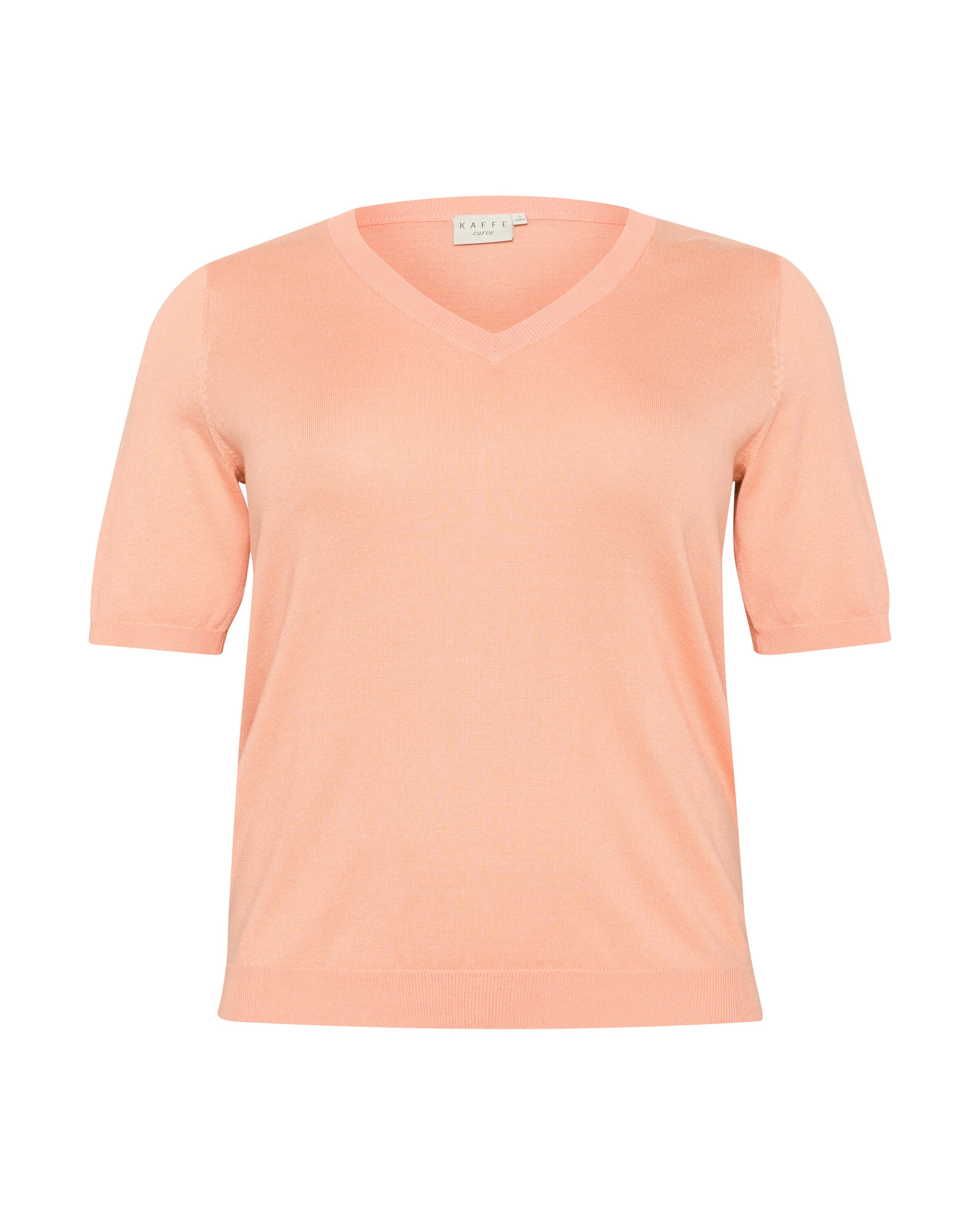 Pulover 'Lizzy' de la KAFFE CURVE pe portocaliu: față