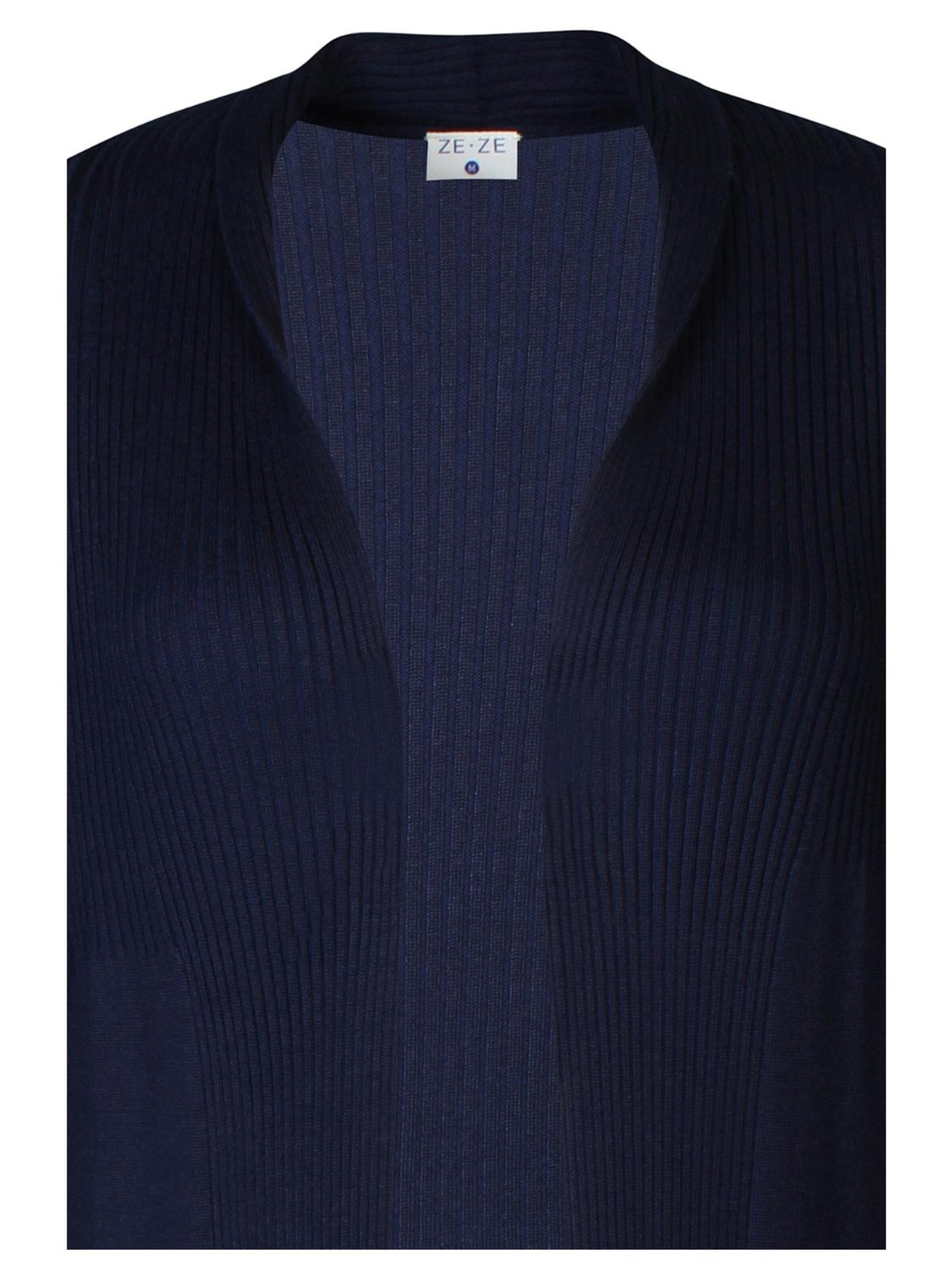 ze-ze Gebreid vest 'Florian 305' in Blauw