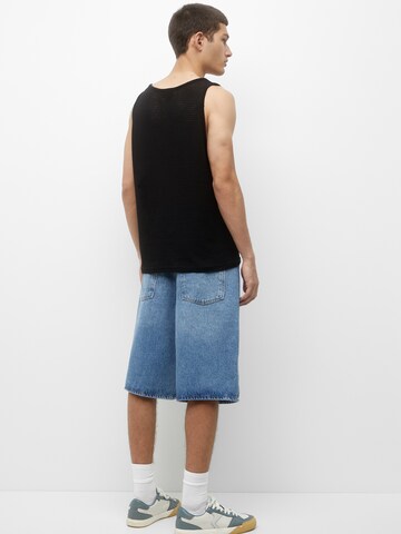 Pull&Bear Wide Leg Shorts in Blau