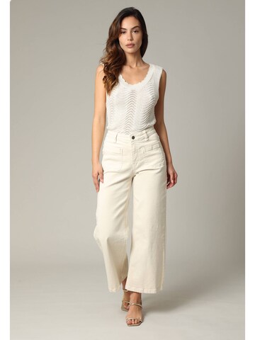 Deeluxe Wide Leg Jeans 'LILOO' in Weiß