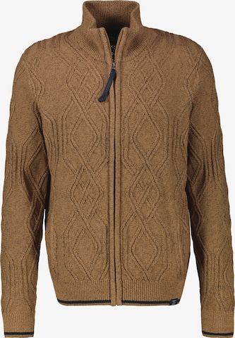 LERROS Gebreid vest in Bruin: voorkant