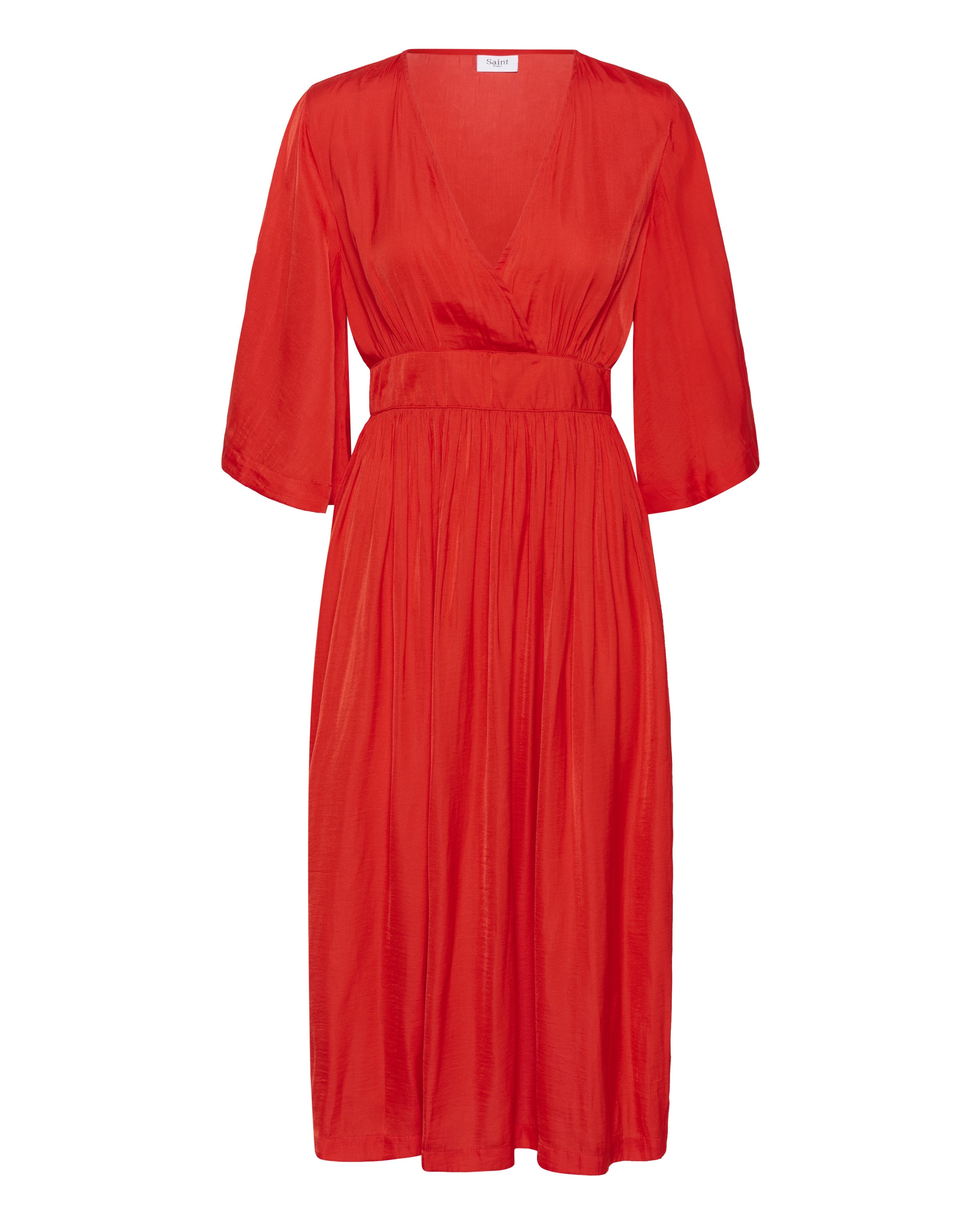 SAINT TROPEZ Jurk 'SZPhernanda' in Rood: voorkant