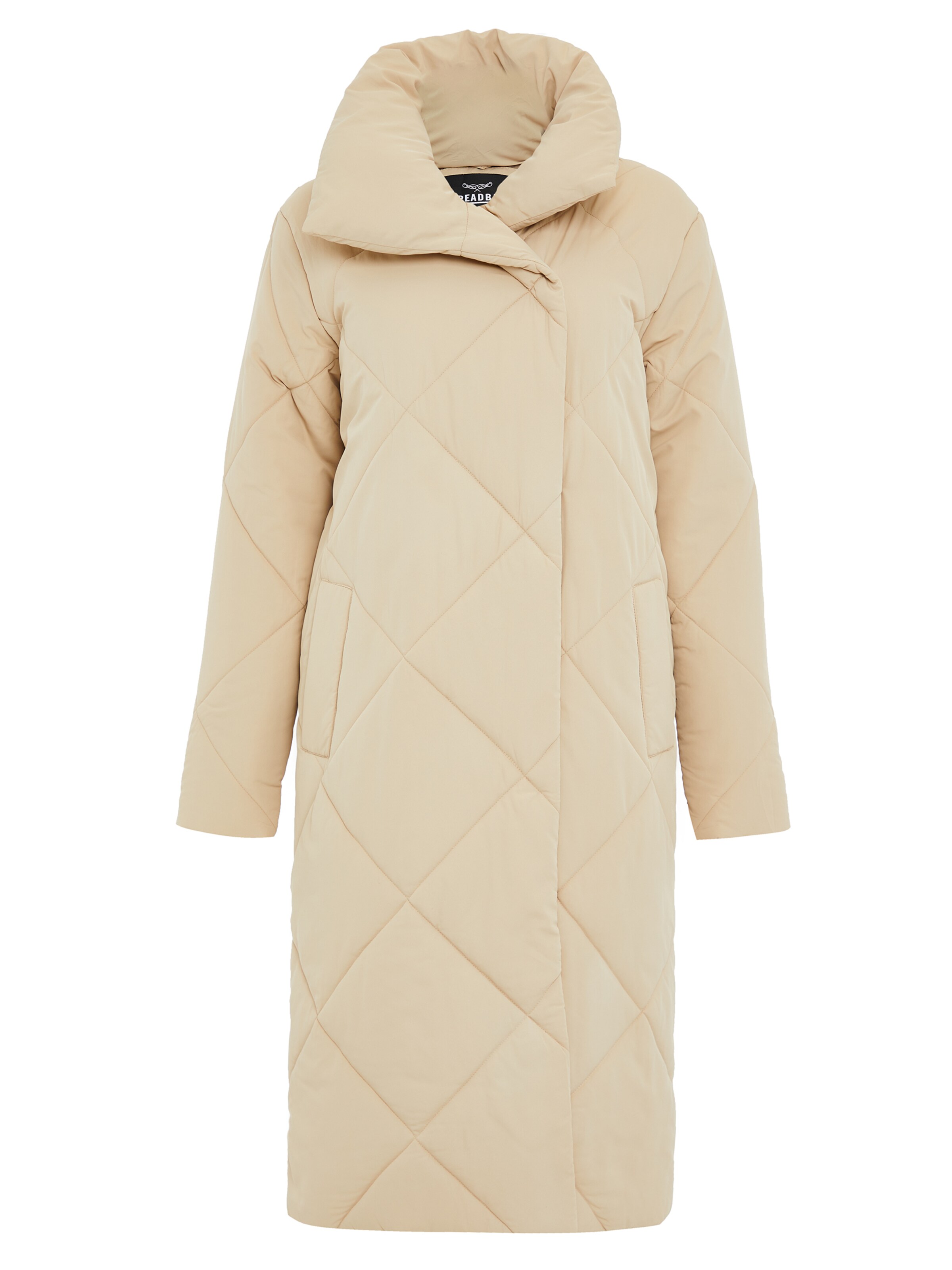 Threadbare Winter Coat 'Peridot' in Beige: front