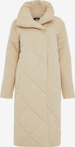 Threadbare Winter Coat 'Peridot' in Beige: front