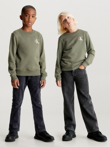 Calvin Klein Jeans Μπλούζα φούτερ σε πράσινο: μπροστά