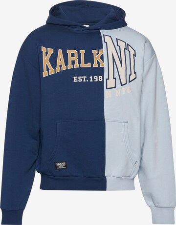 Sweat-shirt Karl Kani en bleu : devant