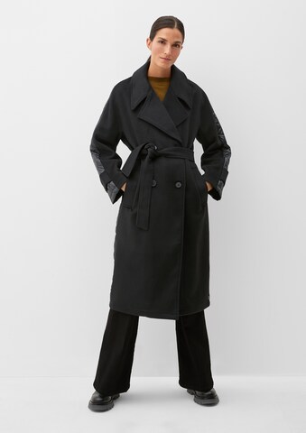 s.Oliver Between-Seasons Coat in Black: front