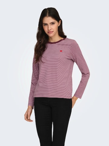 JDY Shirt 'JDYPISA' in Purple: front