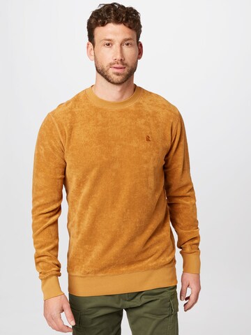 recolution Sweatshirt 'RAMSONS' in Bruin: voorkant