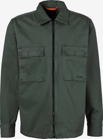 BOSS Orange Jacke in Grün: Vorderseite