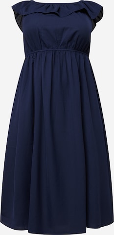 ABOUT YOU Curvy Letní šaty 'Diana' – modrá: přední strana