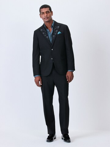 Coupe regular Veste de costume Next en noir