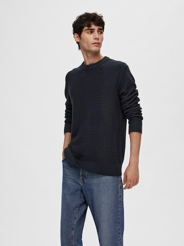 SELECTED HOMME Sweater 'Thim' in Blue