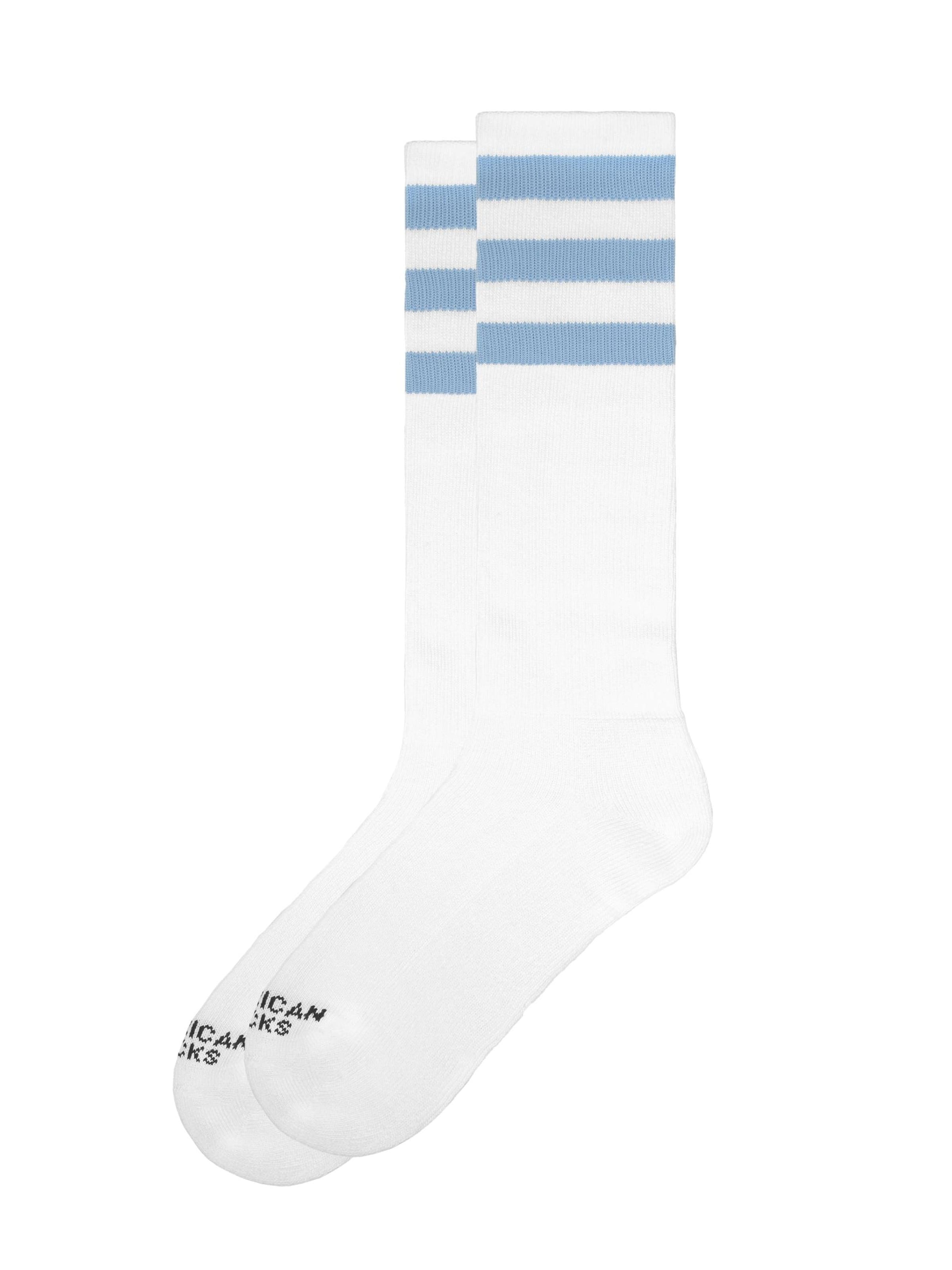 Chaussettes montantes 'Maverick' American Socks en blanc : devant