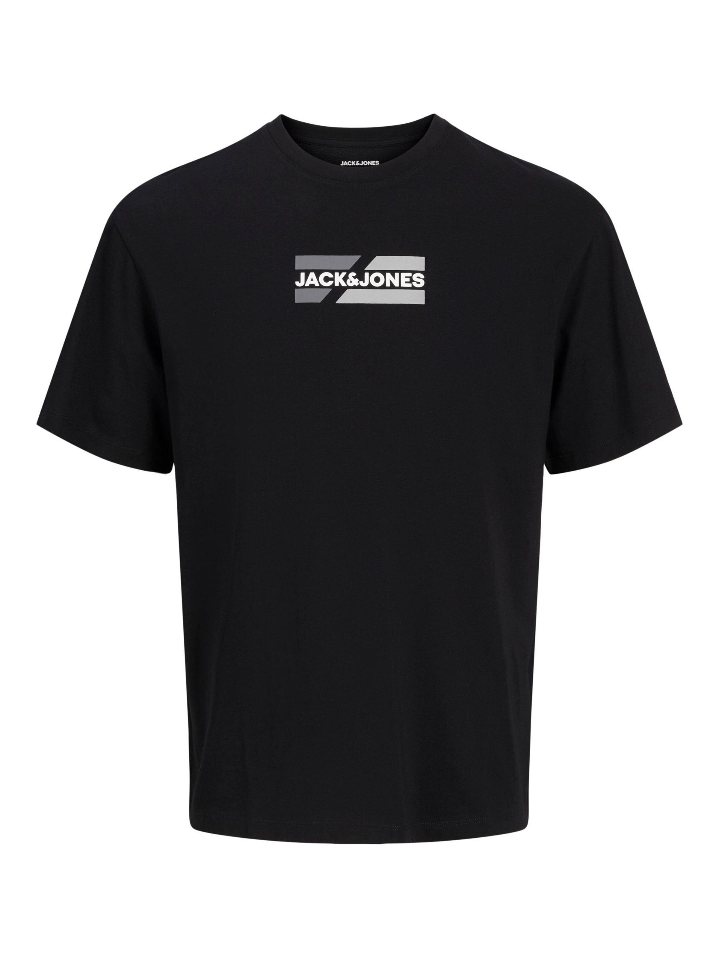 T-Shirt 'JWHCorp' JACK & JONES en noir : devant
