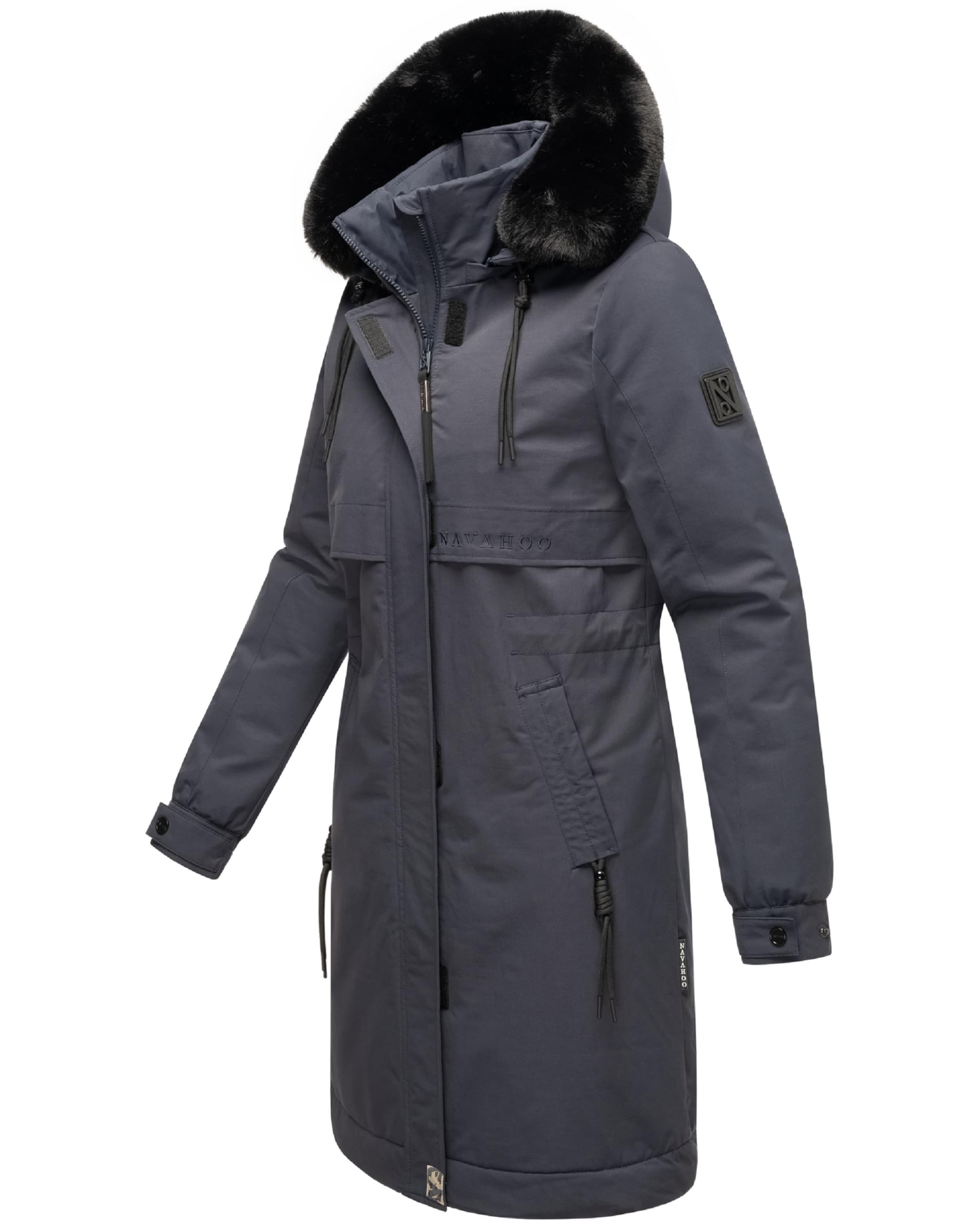Manteau mi-saison 'Kaltwetterretter' NAVAHOO en bleu