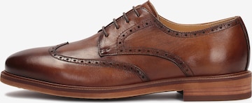 Kazar Lace-Up Shoes in Brown: front