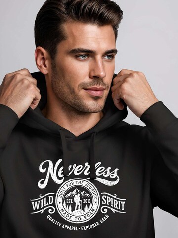 Neverless Sweatshirt 'Wild Spirit' in Black