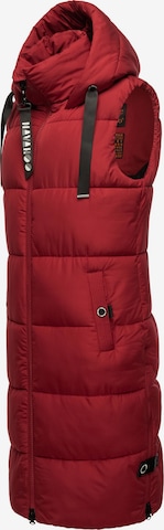 NAVAHOO Bodywarmer 'Schnuffelchen' in Rood