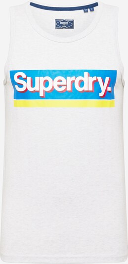 Superdry Тениска в синьо / жълто / сив меланж / бяло, Преглед на продукта