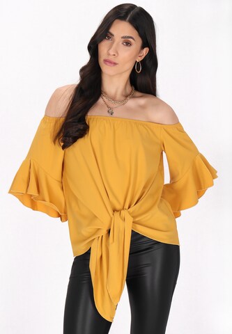 faina Blouse 'Essentials' in Yellow: front