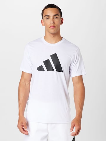ADIDAS PERFORMANCE Functioneel shirt 'Train Essentials Feelready' in Wit: voorkant