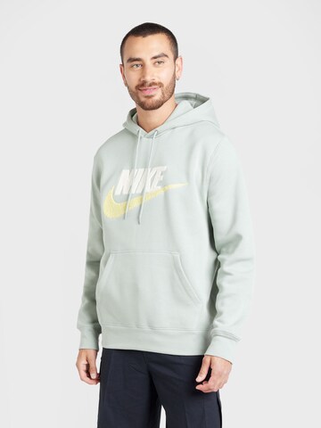 Nike Sportswear Mikina 'CLUB' – zelená: přední strana