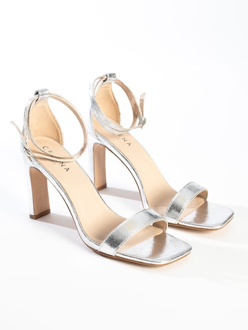 Celena Strap sandal 'Cory' in Silver