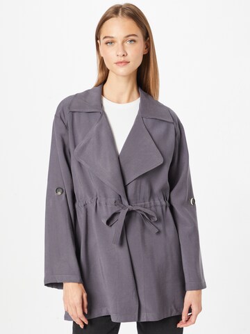 Hailys Between-Seasons Coat 'Loretta' in Grey: front