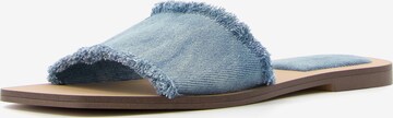 Bershka Mules in Blue: front