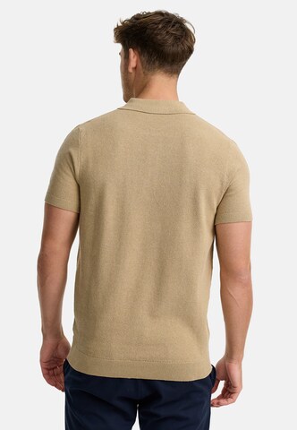 INDICODE JEANS Poloshirt 'Vorm' in Beige