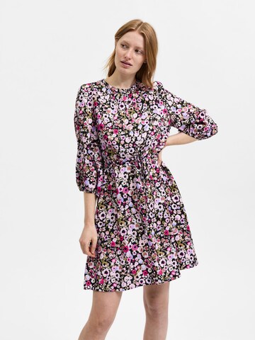 Robe-chemise 'REMINA' SELECTED FEMME en mélange de couleurs : devant