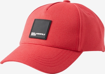 KARL LAGERFELD JEANS Čepice – červená: přední strana