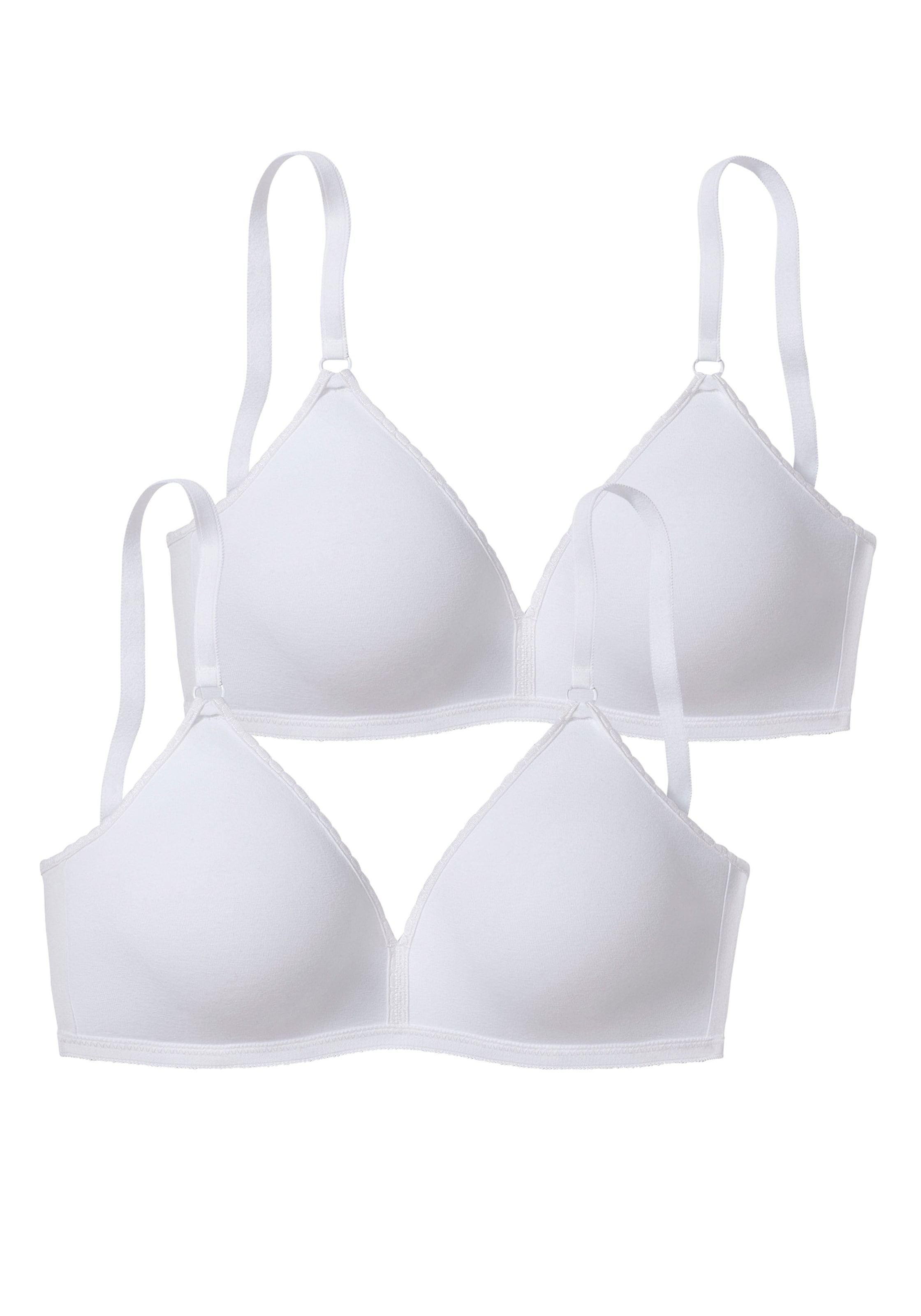 Sutien de tricou Sutien de la PETITE FLEUR pe alb: față